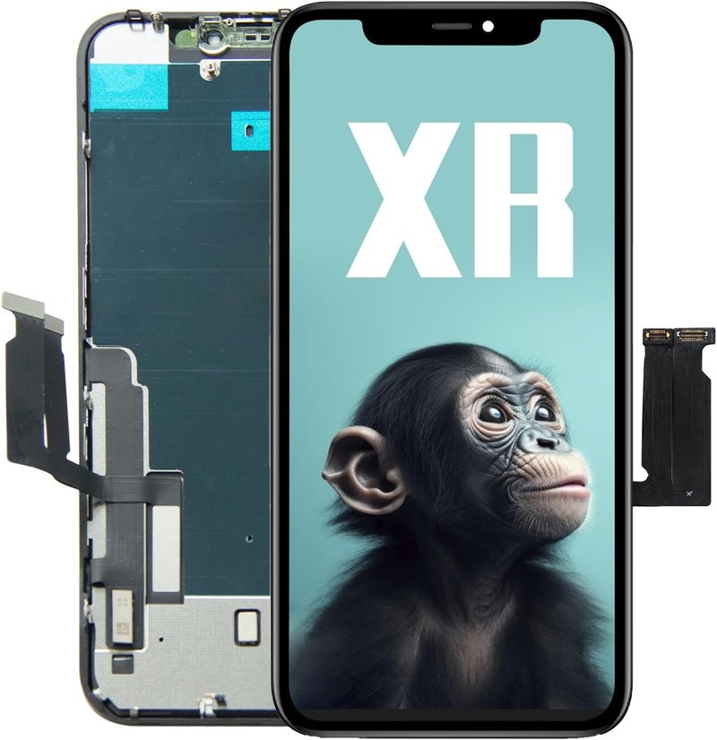 EFAITHLIFE إطار استبدال شاشة آيفون XR مع تجميع LCD وشاشة تعمل باللمس ثلاثية الأبعاد متوافق مع الطراز A1984، A2105، A2106، A2108 (بدون أدوات) - Image 1